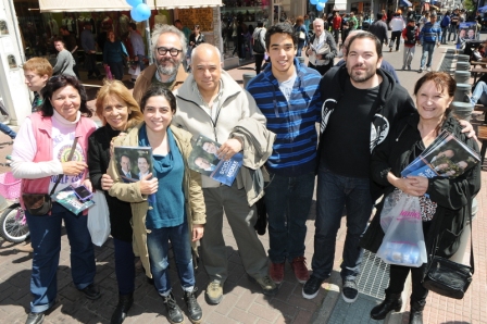 Matías Molle y Paola Barrientos recorren el centro de San Fernando