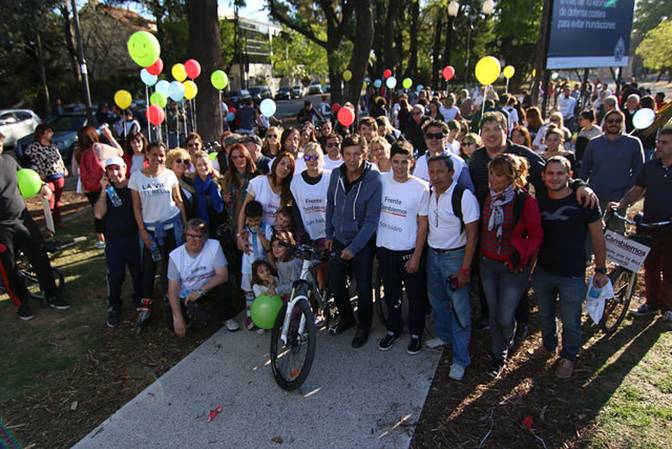 Posse participó en la bicicleteada por la movilidad sustentable en San Isidro