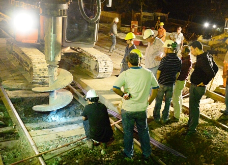Avanza la obra del túnel de la ex Ruta 202 de San Fernando