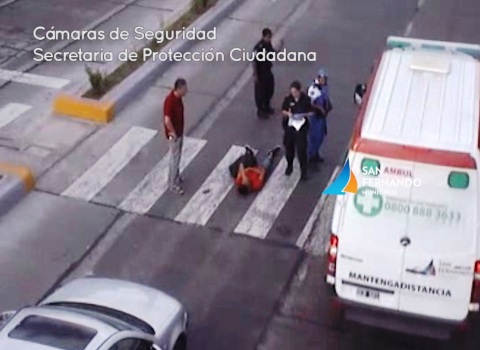 Cámaras de Seguridad de San Fernando permiten rápida asistencia médica ante fuerte choque 