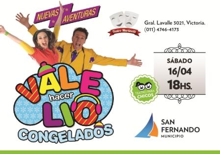 El espectáculo infantil “Vale hacer Lío”, se presentará el sábado en el Teatro Martinelli El espectáculo infantil “Vale hacer Lío”, se presentará el sábado en el Teatro Martinelli