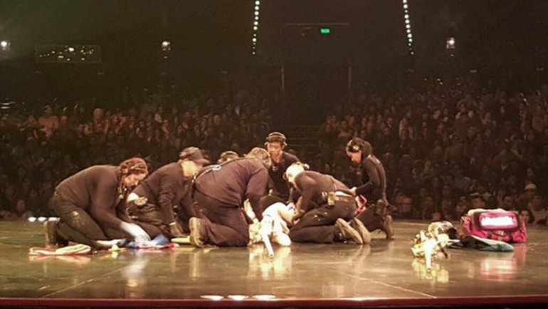 Cirque du Soleil: está fuera de peligro el acróbata que se accidento en plena función Cirque du Soleil: está fuera de peligro el acróbata que se accidento en plena función