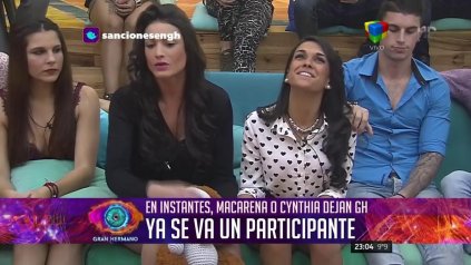 Cynthia Aller se convirtió en la primera participante en abandonar el juego por el voto del público, Con el 51,3%, la gente determinó su salida y, al mismo tiempo, la permanencia de Macarena Pérez. Dante, decepcionado con el resultado.
Cynthia Aller se convirtió en la primera participante en abandonar el juego por el voto del público, Con el 51,3%, la gente determinó su salida y, al mismo tiempo, la permanencia de Macarena Pérez. Dante, decepcionado con el resultado.