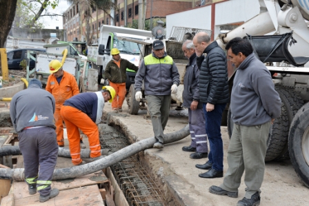 San Fernando construye un nuevo reservorio de agua para el Túnel de Avellaneda