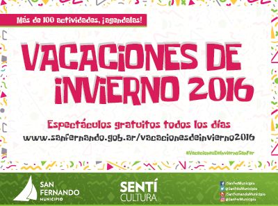 San Fernando tendrá más de 100 espectáculos gratuitos por Vacaciones de Invierno San Fernando tendrá más de 100 espectáculos gratuitos por Vacaciones de Invierno