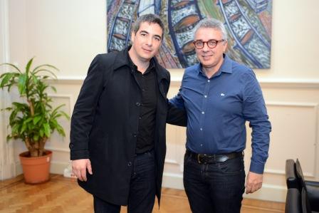 Julio Zamora recibió a su par de Huerta Grande, Matías Montoto