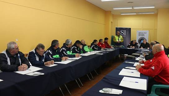 Se reunieron en San Isidro autoridades de Defensa Civil de diferentes municipios 