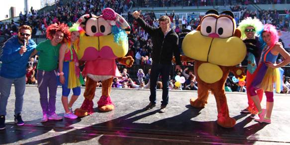 Más de 10 mil personas, en el musical de Gaturro en San Isidro Más de 10 mil personas, en el musical de Gaturro en San Isidro