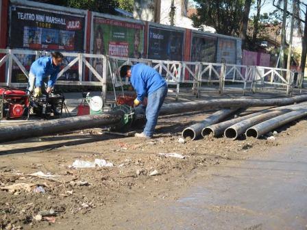 Una tuneladora para avanzar con las cloacas de la Avenida Liniers Una tuneladora para avanzar con las cloacas de la Avenida Liniers