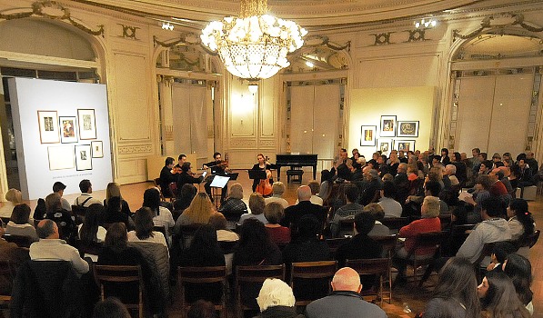 El Cuarteto Petrus presentó su repertorio musical en el Museo de Arte Tigre