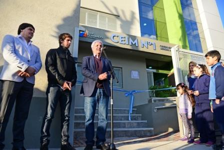 Andreotti inauguró un nuevo Centro Educativo para niños