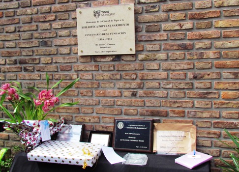 La Biblioteca Popular Sarmiento de Tigre celebró sus 100 años con un emotivo acto 
