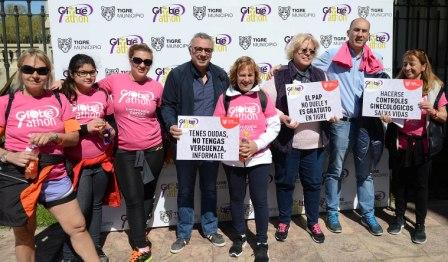 Tigre caminó contra el cáncer femenino