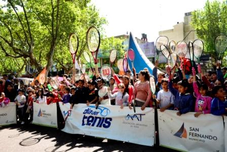 Con un mini encuentro, San Fernando promociona la Escuela Municipal de Tenis