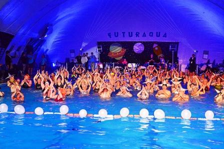 Los Polideportivos de San Fernando tuvieron dos noches con fiestas de Aquagym