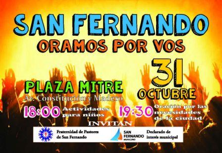 Este domingo se realizará “San Fernando oramos por vos”