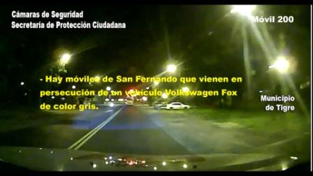 Frenética persecución en Tigre culminó con dos detenidos Frenética persecución en Tigre culminó con dos detenidos