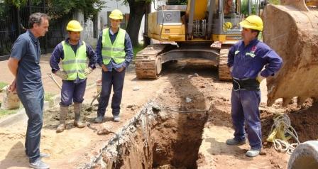 Katopodis supervisó una nueva obra hidráulica en San Andrés Katopodis supervisó una nueva obra hidráulica en San Andrés