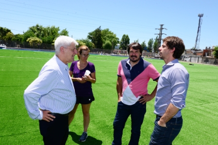 Andreotti supervisó los detalles finales del nuevo Polideportivo N°7 Andreotti supervisó los detalles finales del nuevo Polideportivo N°7