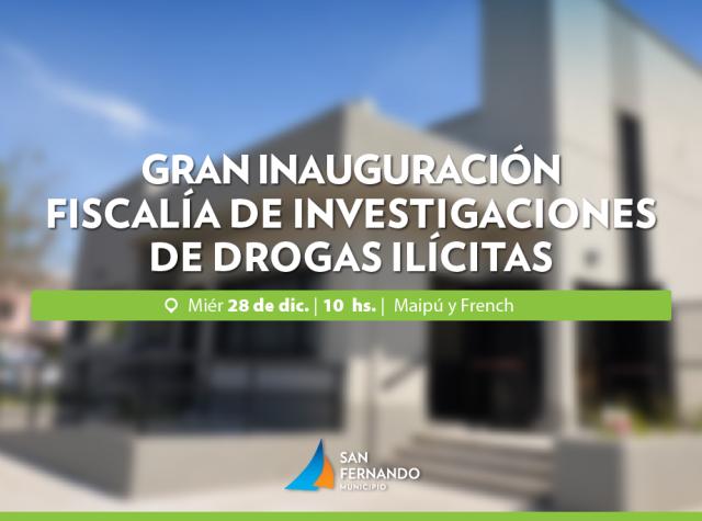 San Fernando inaugura una Fiscalía de Investigaciones de Drogas Ilícitas