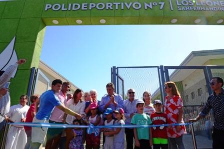 Luis Andreotti inauguró el Polideportivo N°7 de San Fernando