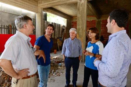 Andreotti vio el avance del nuevo edificio de Salud y Medio Ambiente de San Fernando