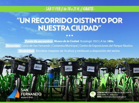 San Fernando invita a usar la bici en “Un recorrido distinto por nuestra ciudad”