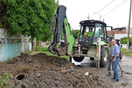 El Municipio realizó obras hidráulicas en Virreyes Oeste