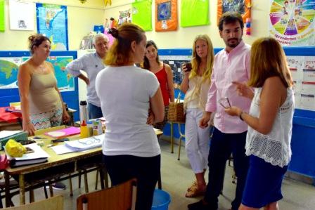 l senador bonaerense Sebastián Galmarini tras una visita a la Escuela Primaria N° 14 l senador bonaerense Sebastián Galmarini tras una visita a la Escuela Primaria N° 14