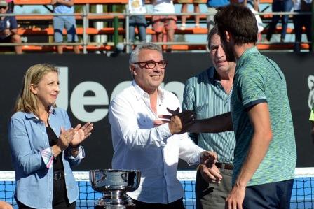 Zamora durante la gran final del Challenger ATP Copa Ciudad de Tigre. Zamora durante la gran final del Challenger ATP Copa Ciudad de Tigre.
