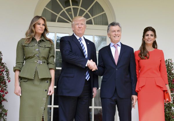El presidente Mauricio Macri recibió hoy un fuerte respaldo de su par de los Estados Unidos, Donald Trump,