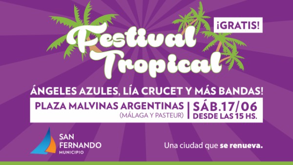 Ángeles Azules y Lía Crucet, en otra edición del Festival Tropical de San Fernando