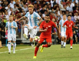 Con mucha facilidad, Argentina goleó 6 a 0 a Singapur