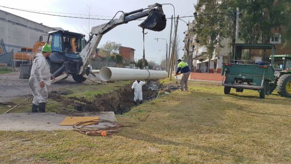 Realizan obras hidráulicas en Tigre para evitar anegamientos 