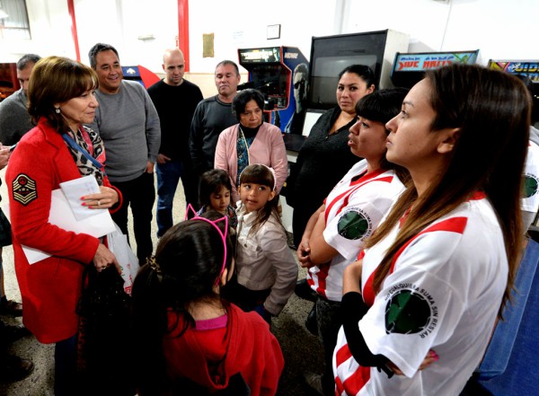Alicia Andreotti visitó el Club Social y Deportivo “El Expreso” 