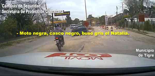 Imágenes de una intensa persecución para atrapar a un motociclista en Tigre 