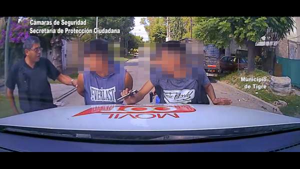 Dos ladrones armados fueron detenidos gracias al sistema BUSCADOR.