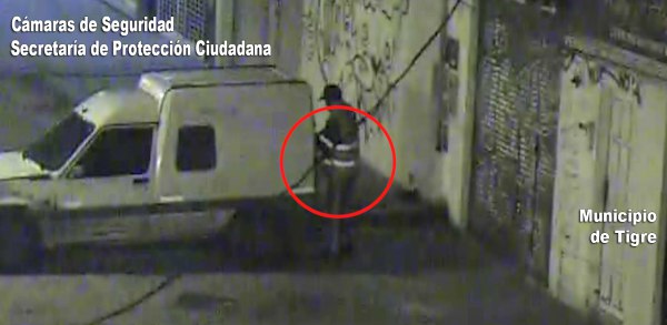 Las cámaras de Tigre lo filmaron cuando intentaba robar una camioneta