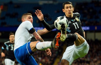 Argentina aprobó el examen y venció, sin Messi, a Italia en el primer amistoso de cara al mundial de Rusia (Foto Télam)
