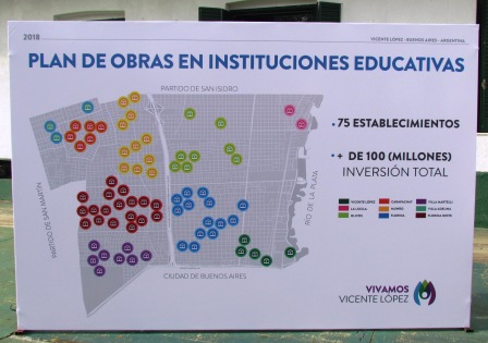 Jorge Macri y Sánchez Zinny presentaron un ambicioso plan de obras para escuelas de Vicente López