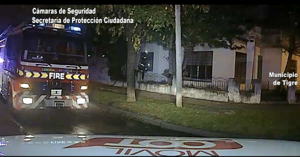 El COT rescató a dos mujeres de un incendio en una vivienda de General Pacheco