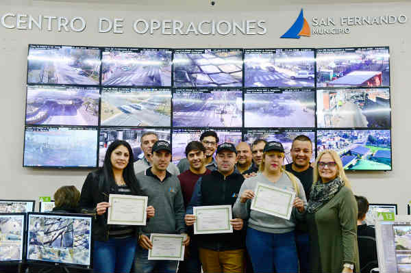 San Fernando capacitó al personal del Centro de Monitoreo en la búsqueda y análisis de imágenes