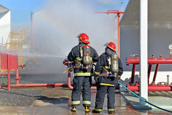 El Municipio colaboró en un simulacro de incendio en el Aeropuerto Internacional de San Fernando