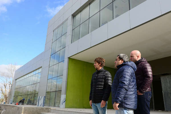 Juan Andreotti visitó la avanzada obra del nuevo edificio de Tránsito de San Fernando