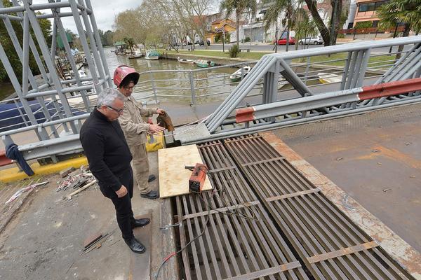 El municipio restaura el puente Bacigalupo en Tigre centro