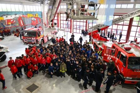 El Cuartel de Bomberos de San Fernando fue sede del Encuentro Regional de Cadetes