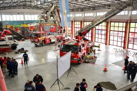 El Cuartel de Bomberos de San Fernando fue sede del Encuentro Regional de Cadetes