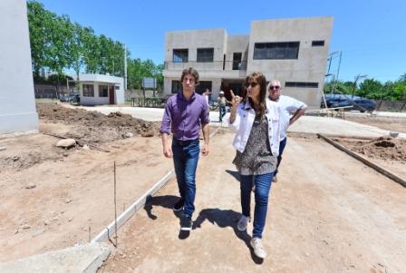 Juan Andreotti recorrió la obra en avance del nuevo Corralón Municipal