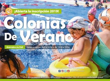 San Fernando abre la inscripción para las Colonias de Verano 2019