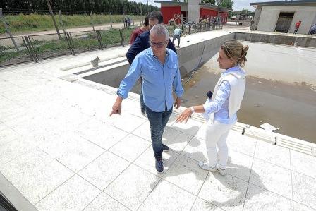 Julio Zamora supervisó el avance de obras del polideportivo 18 de Tigre en el barrio La Mascota
